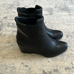 SOREL After Hours Chelsea Boot Waterproof Wedge Ankle Black Size 11